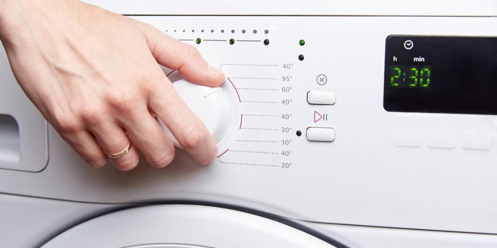 выбор цикла стиральной машины